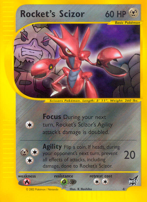 Best of Game Rocket's Scizor [Winner] Pokémon card